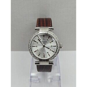 Ferre Milano 1L096 Swiss Made Womens Quartz Crystal Bezel Watch New Battery